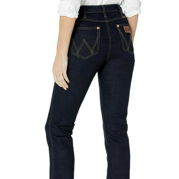 WRANGLER Retro Stacked High Rise BootCut Jeans X36 - Picture 3 of 8